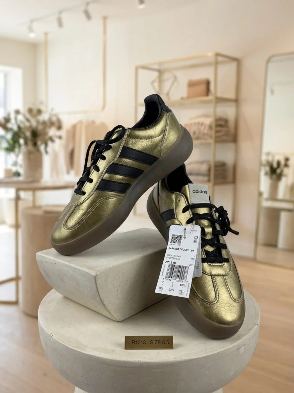 Adidas Barreda Decode Lux - Metallic Gold/Black - Women's Size 8.5